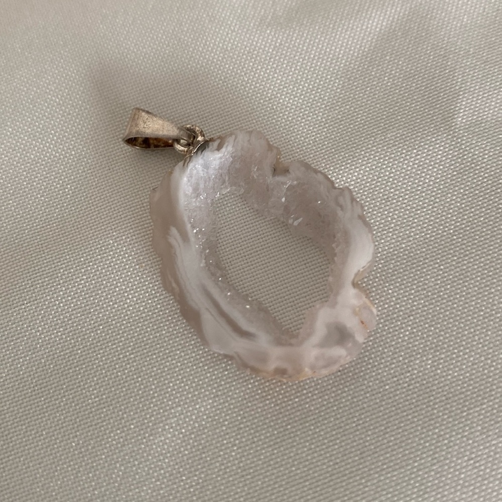 Unique Agate Slice Pendant
